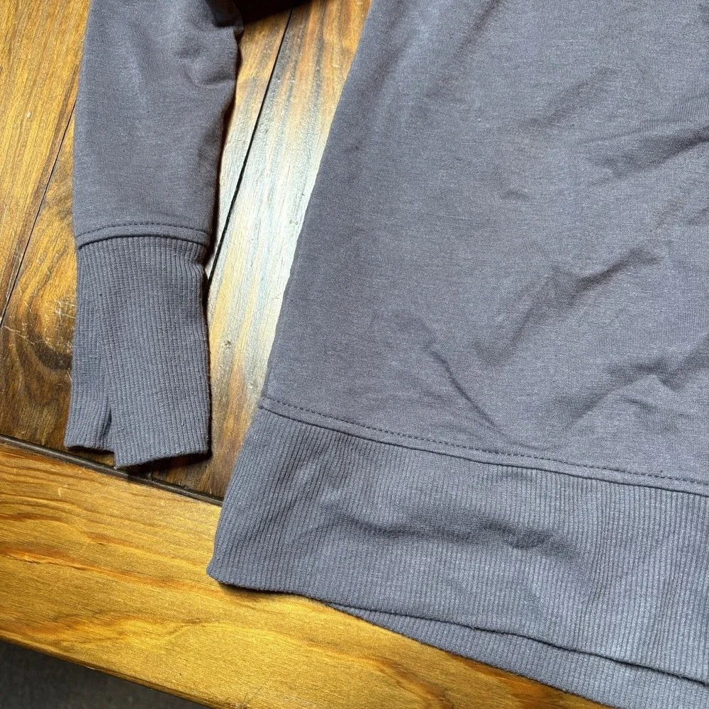 Apana Gray Blue Open Workout Shrug Sweater Cardigan Athleisure Sz S A3089